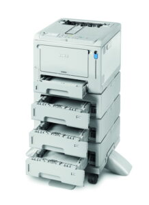 OKI C650 with 2nd, 3rd, 4th tray and base